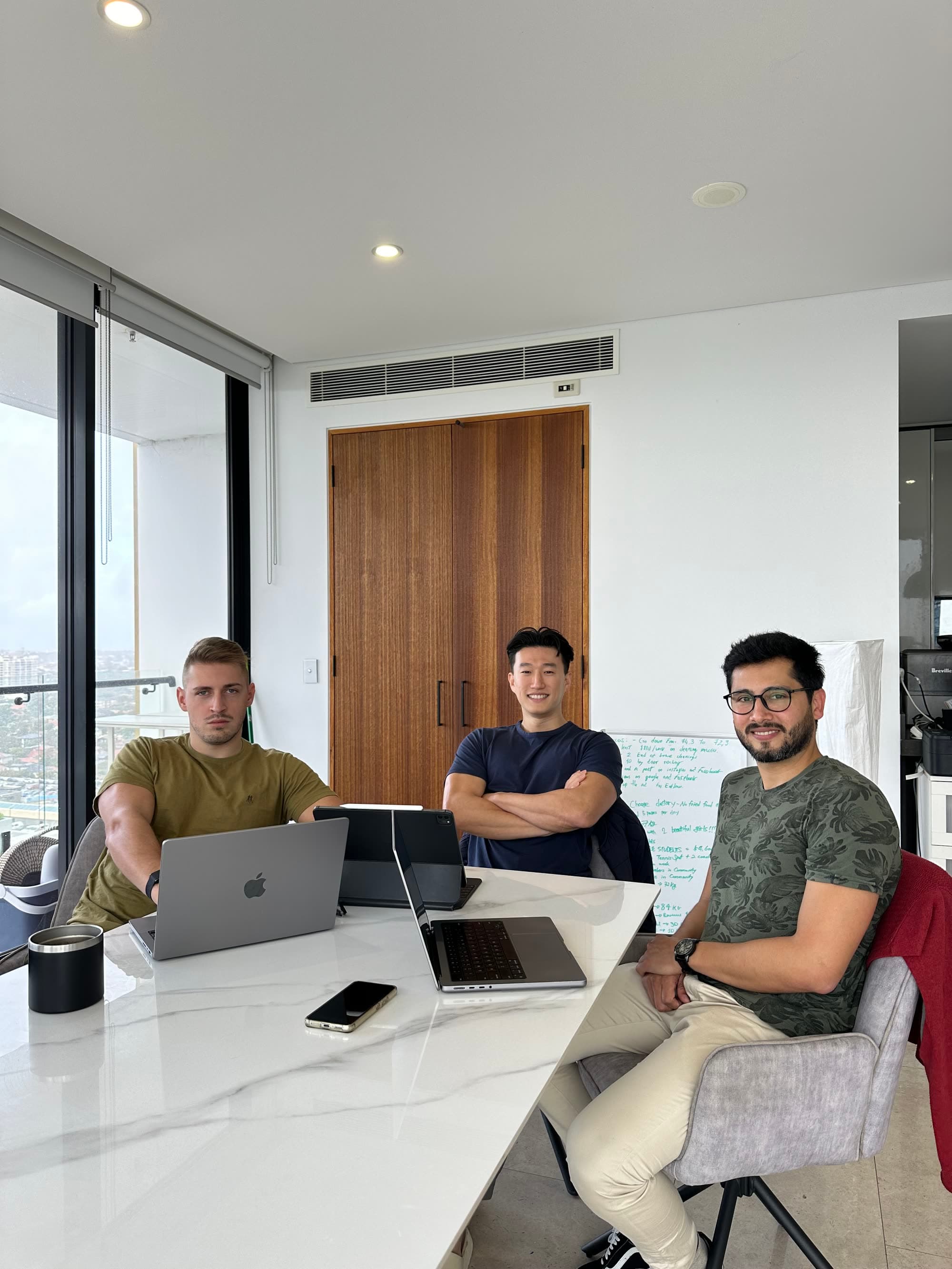A real coaching session at the Sydney office